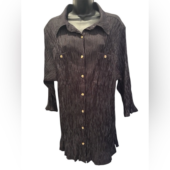 Jaclyn Smith Tops - Jaclyn Smith Classic Tunic Top - Accordion stretch design Ptp 25-27